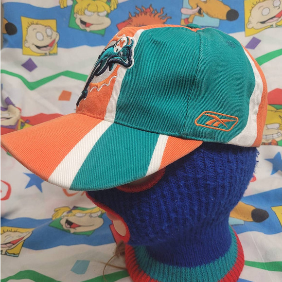 Vtg Miami Dolphins reebok NFL equipment dad hat - Picture 5 of 6